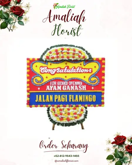 Sewa Papan Bunga Pancuran